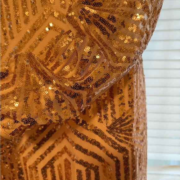 Urban Modesty Long Sleeves Beige Color Maxi Dress Maxi Party Dress - Picture 4 of 8